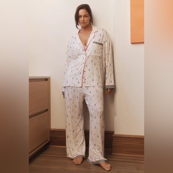 NWT Size 3X - Anthropologie The Briar Piped Pajama Shirt: Long-Sleeve Edition - Picture 4 of 12